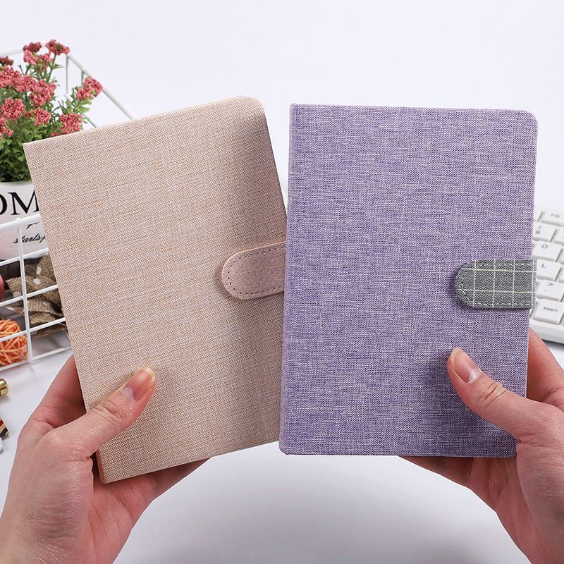 PU Leather Budget Notebook A6 Round Ring Personal Planner