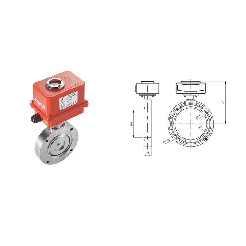 GID TYPE ELECTRIC HIGH VACUUM BUTTERFLY VALVE_