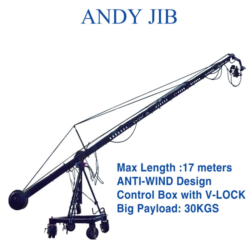 Andy-jib camera support system