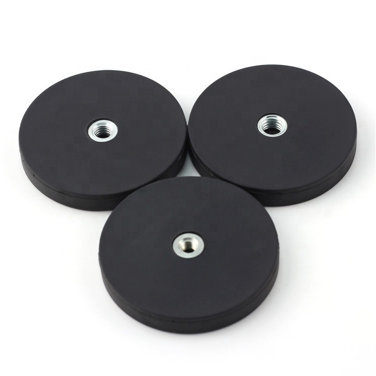 Rubber Coated Neodymium Pot Magnets manufacture