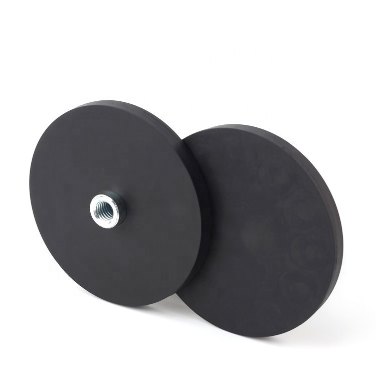 China Wholesale Magnetic Water Softener Supplier - Rubber Coated Neodymium Pot Magnets manufacture  – SINOMAKE detail pictures