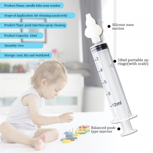 Factory Wholesale Infant Kid Nose Wash Cleaner Portable Syringe Baby Nose Nasal Irrigator Spray Aspirato