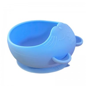 New Cartoon Tiger Head Baby Special Bowl Supplementary Food Bowl Food grade Silicone Bowl