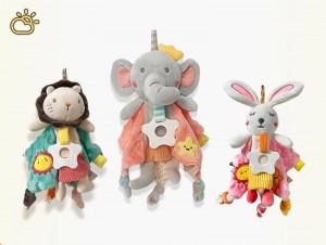 0-1 Year Old Baby Toys, Early Education Comfort Towels, Dental Glue Sleeping Dolls, Can chew and comfort baby pendants