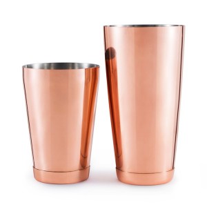 Copper Plated Tin on Tin Boston Cocktail Shaker 28&18oz