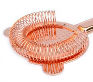 Copper Plated Strainer With Crossed Apertures