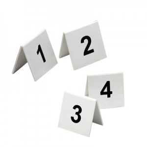 Plastic Table Number