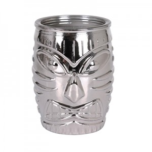 Silver Plated Tiki Old Fashioned Tumbler 500ml