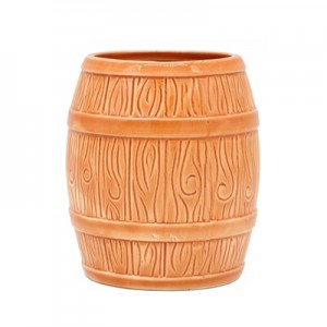 Ceramic Barrel Tiki Mug 560ml