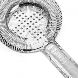 Stainless Steel Floral Strainer With Crossed Apertures