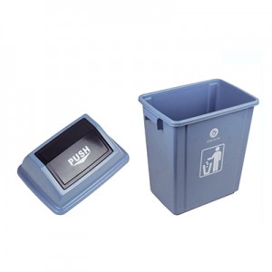 PP material Waste Bin With Swing Lid 60L