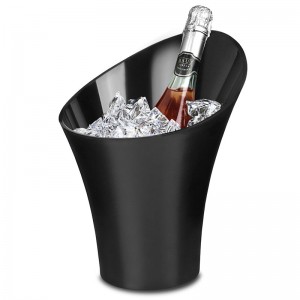 Polystyrene Flute Champagne Bucket 5.0L – Black