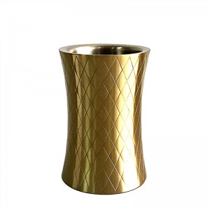 Gold Plated Premium Slender Double Wall Wine Cooler 2.0L