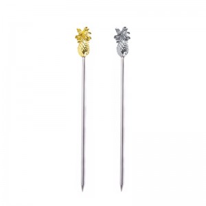 Silver / Gold Plated Top Pineappple Cocktail Picks