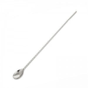 Stainless Steel Bar Spoon With Cylinder Tail 400mm