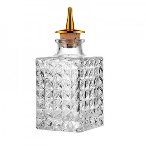 Diamond Square Dash Bottle 100ml – Gold Top