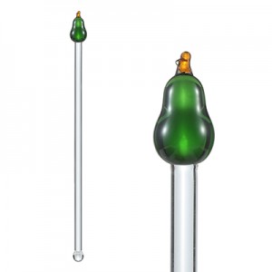 Glass Pear Stirrer 19.5cm