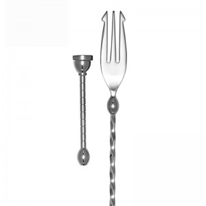 Bar Spoon With Switched Tail (Muddler&Fork)