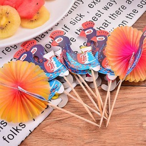 Peafowl Topper Cocktail Picks – Pack Of 100