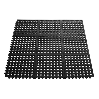 Rubber Interlocking Floor Mat 90x90x1.2cm