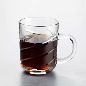 Spiral Glass Coffee Cup 240ml