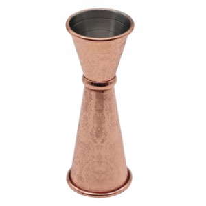 Copper Plated Patterned Banded Double Jigger 25/50ml