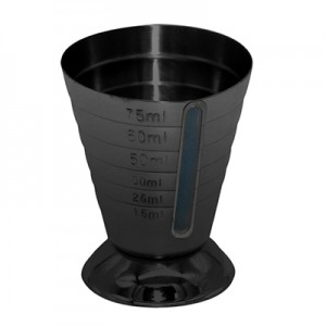Gunmetal Black Plated Deluxe Multi-Scale Measuring Cup 75ml