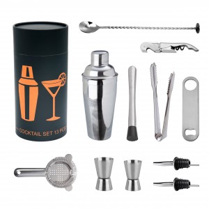 Cocktail Set 13 Pieces – Cylinder  Gift Box