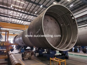 200 Ton Selfing Aligning Welding Pipe Rollers Heavy Duty With PU Wheels