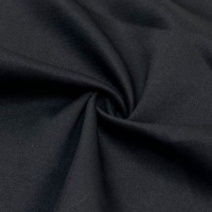 Tessuto a maglia scuba in spandex di poliestere nero all'ingrosso Suerte Textile