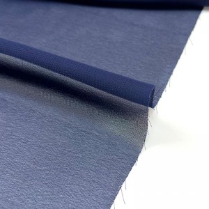 Tekstil suerte warna tersuai kain poliester sifon polos lembut untuk pakaian