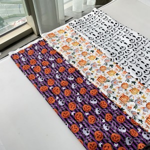Suerte textile doux sentiment de main impression numérique polyester spandex halloween dbp tricot tissu en gros