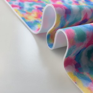 Suerte textile pas cher prix super techno tricot tissu de plongée imprimé par cour