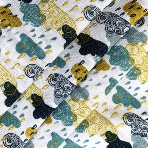 Suerte têxtil reutilizável impressão personalizada tecido de lycra de bambu spandex para vestuário