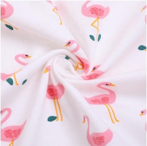 Suerte Textile personalizza la stampa del tessuto in lycra di cotone jersey spandex con disegno floreale per il vestito