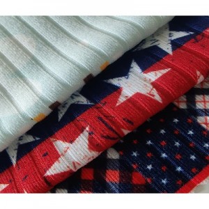 Suerte textile 3*8 custom design printed knit s...
