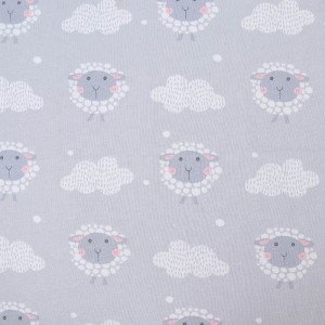 Suerte Textil individueller Druck Blumenmuster Spandex-Jersey-Baumwoll-Lycra-Stoff für Kleid