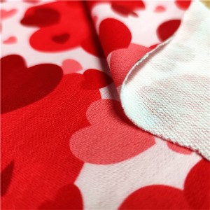 Suerte textile new products custom print stretch cotton bamboo french terry fabric
