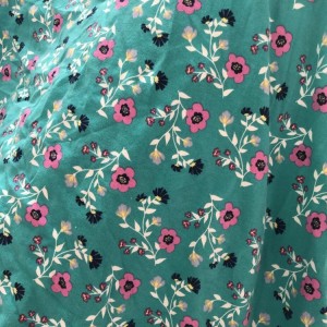 Suerte textile custom print floral pattern knit cotton lycra fabric wholesale