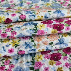 Suerte textile design floral lycra coton bambou et tissu spandex par cour