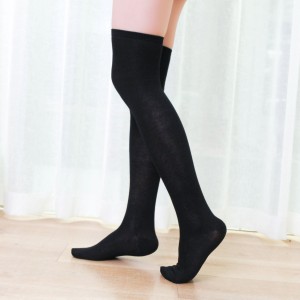 Black Minimalist Sexy over the knee nylon Pantyhose Stockings for Women