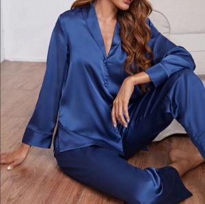 Pajamas Women’s Long Sleeve Sleepwear  Lounge Set Nightwear Night-Robe