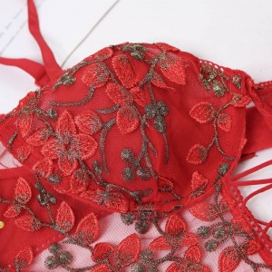 Hot selling sexy lingerie embroidered bodysuit underwear