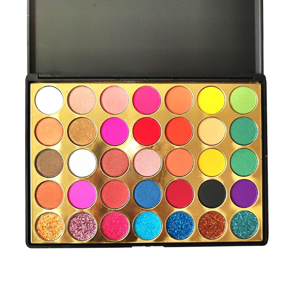 New Design 35 Colors Pigment Eyeshadow Private Label Holographic Eyeshadow  Palette - China Palette and Eyeshadow price