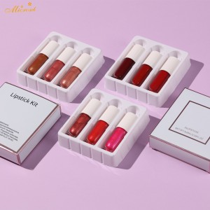 Wholesale custom logo liquid matte non-sticky cup lip glaze matte lip gloss 3 sets gift box [57 colors can be freely combined]-003