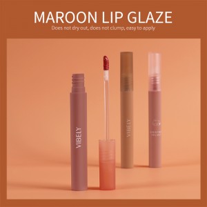 [one pack] 6-color waterproof and fadeless lip gloss nude makeup 1015-MF