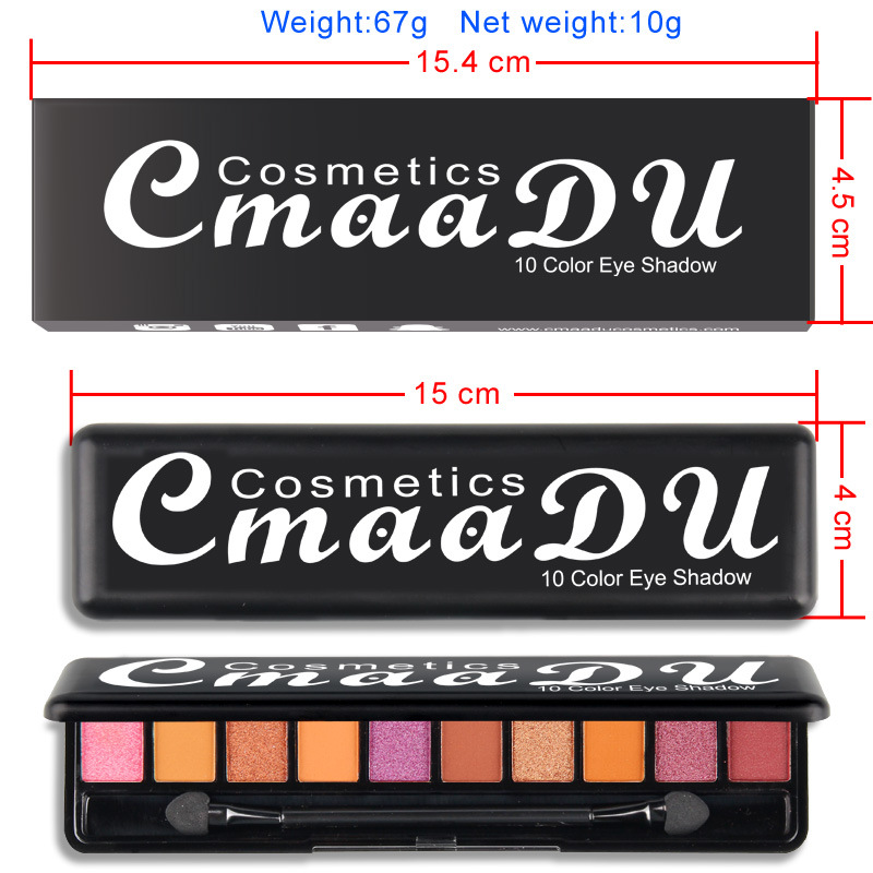 100% Original Color Changing Lip Gloss Base - 10-Color matte shimmer eyeshadow palette 10SYY – Sunbeam