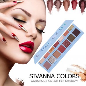 Christmas gift 14-color matte eyeshadow palette eye makeup easy to color 14SYY
