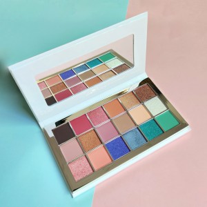 Private label eyeshadow Makeup OEM/ ODM Colorful High Pigmented shimmer&Matte&glitter eyeshadow palette