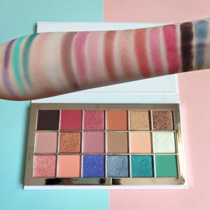Private label eyeshadow Makeup OEM/ ODM Colorful High Pigmented shimmer&Matte&glitter eyeshadow palette